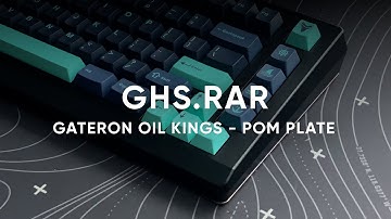 GHS.RAR by Gone Hacking Studio with Gateron Oil Kings on POM Plate - Typing Test