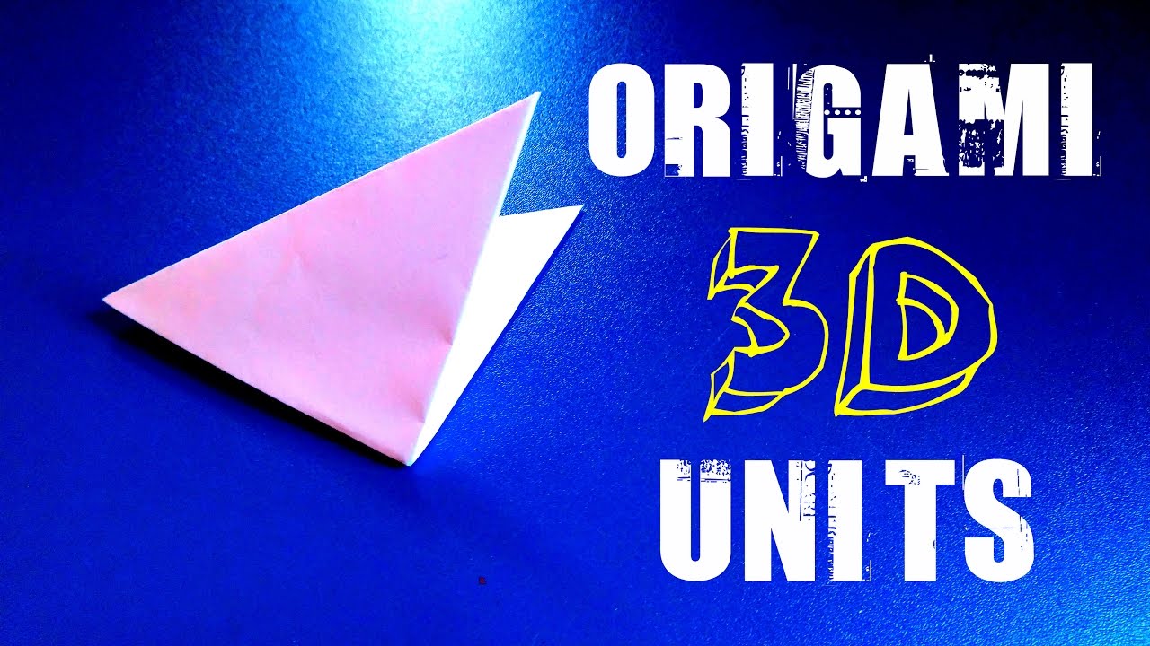 3D Origami Piece - YouTube