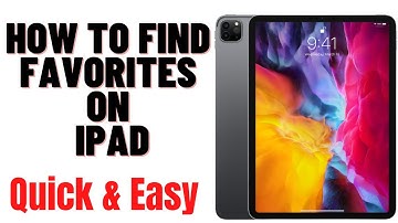 HOW TO FIND FAVORITES ON IPAD