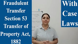 Section 53 || Transfer of Property Act, 1882|| Fraudulent Transfer #section5 #fraudulenttransfer