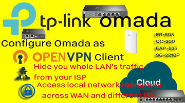 LC18: Configure Omada ER-7206 ER-605 as OpenVPN Client, Hide IP, and access remote LAN resources