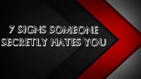 7 Signs Someone  May Secretly Hates You