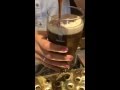 The perfect shamrock on a pint of Guinness
