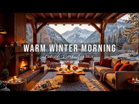 Warm Winter Morning Jazz At Cozy Lakeside Porch Ambience Smooth Jazz Instrumental Music For Work 