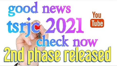 Tsrjc 2021 2nd phase released check now fast!
