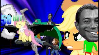 Mugen Team Fluttershy Vs Team Applejack