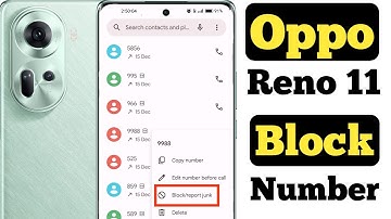 How to block any number in Oppo Reno 11 || how to add any number in blacklist on Oppo Reno 11 ||