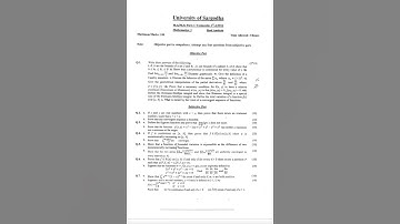 University of Sargodha M.sc Math past papers REAL ANALYSIS (2013/2014/2016)