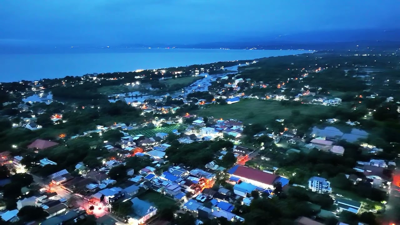 San Fabian After Dark ✨ | Magical Aerial Night Views