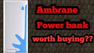 Ambrane power bank unboxing and review