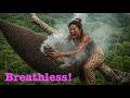 Breathless! Climbing a 120-meter-tall tree to harvest a giant beehive