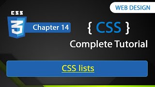 Information CSS lists | Chapter - 14 | CSS Tutorial for Beginners | By Rajeev Update
