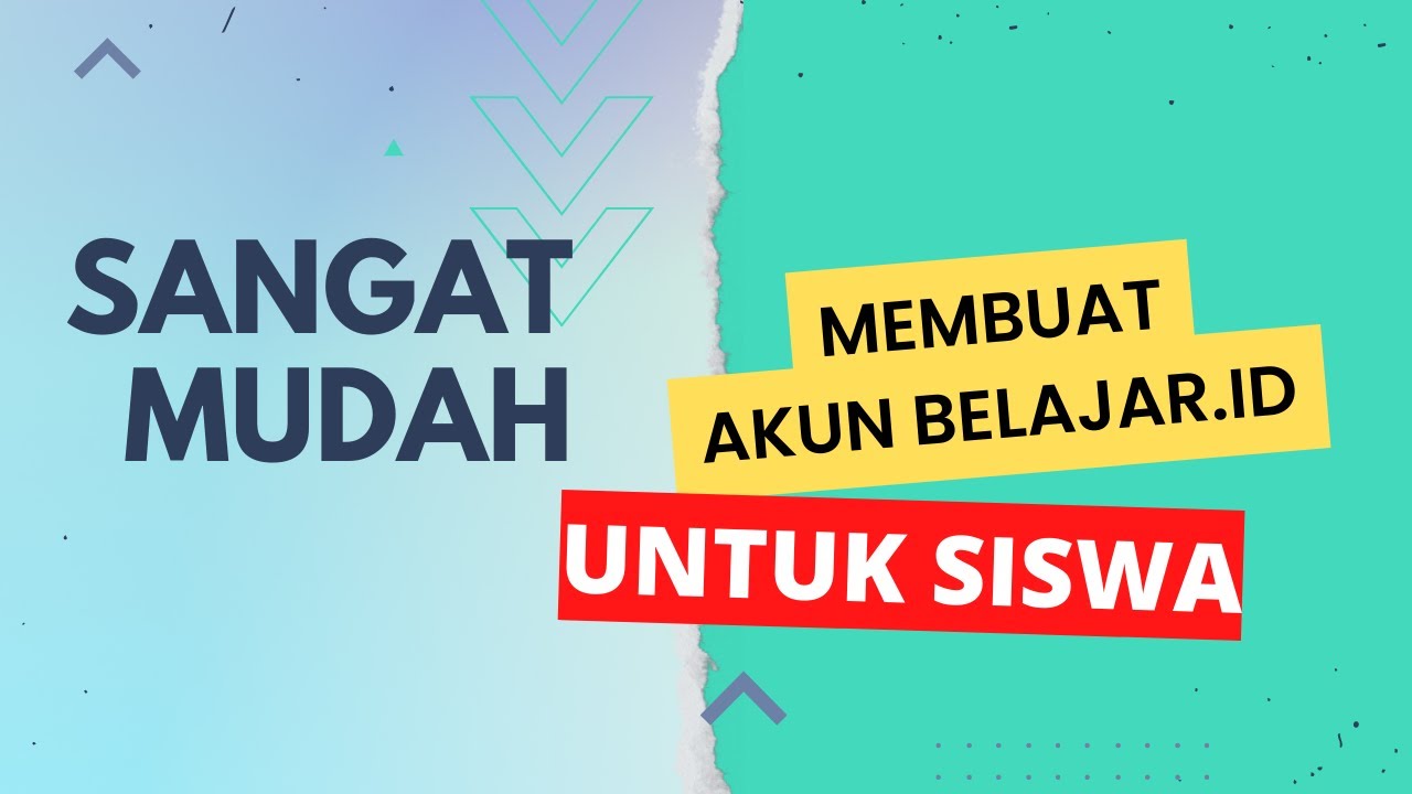 Sangat Mudah Membuat Akun Belajar.id Siswa