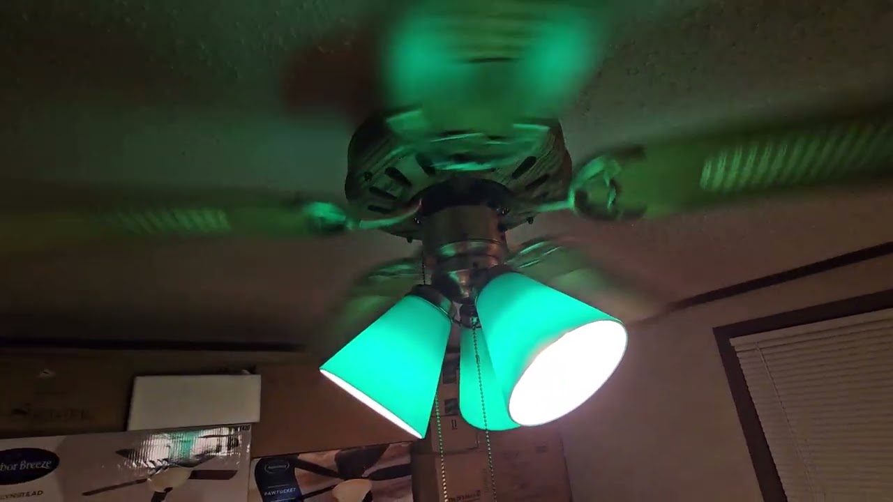 REMAKE: Air Cool ceiling fan with wooden faceplate from early 1990s