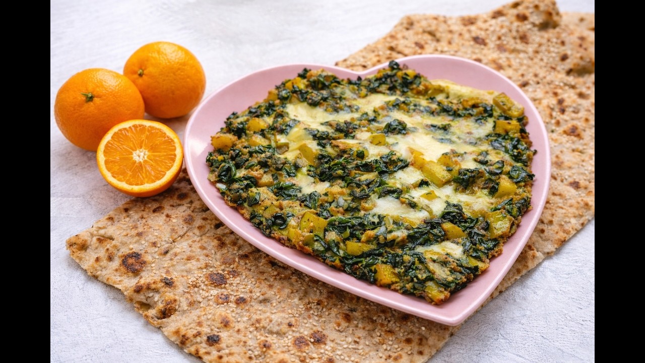 Quick & Healthy Egg Potato Spinach Recipe | Easy Homemade Breakfast 🍳🥔 تخم مرغ، سیب زمینی و اسفناج