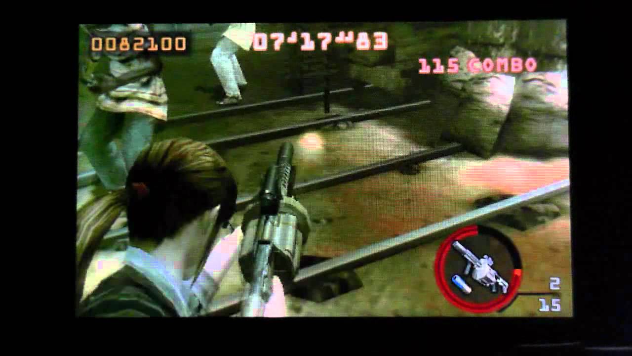 Biohazard The Mercenaries 3D MISSION LEVEL 5-2 SOLO 683,702 Claire