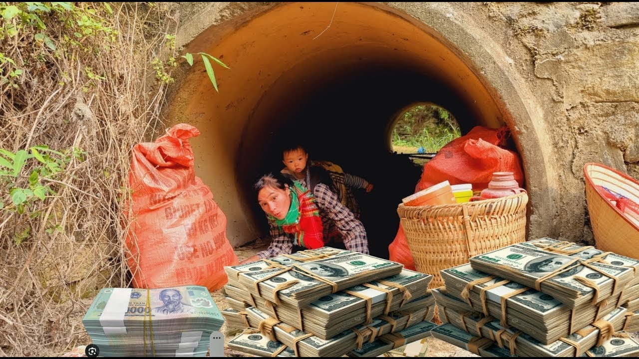 Poor girl finds 3 MILLION DOLLARS in abandoned sewer