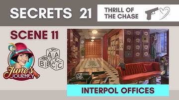 June’s Journey Secrets 21 - Scene 11 Interpol Offices (Word Mode) | Thrill of the Chase