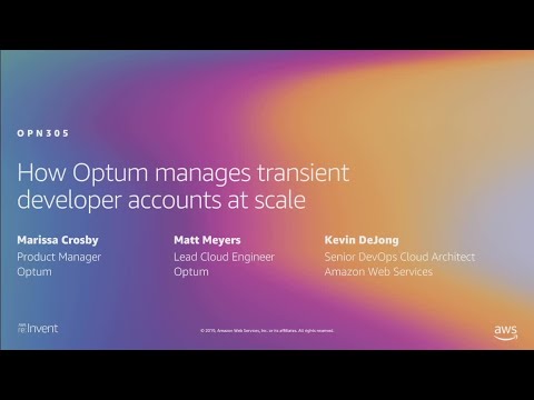 AWS re:Invent 2019: How Optum manages transient developer accounts at scale (OPN305)