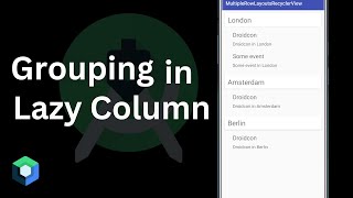 Grouping Data By a Field Value  Using Lazy Column | Android Studio
