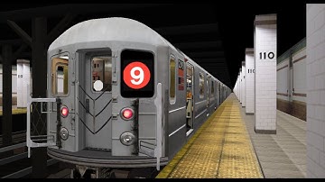 OpenBVE || R62A (9) Train at 66 St-Lincoln Center