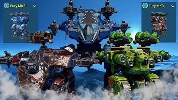 [WR] Crazy MK3 Old School Robots - 6.1M Damage | Rhino Natasha Lancelot Fury | War Robots Gameplay