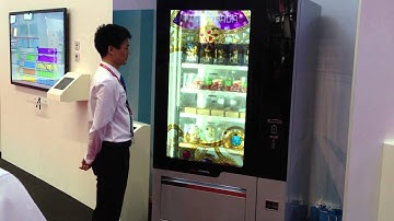 50" Transparent LCD display with Samrt Tropox vending machine