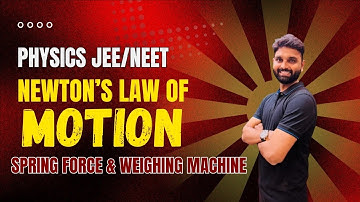 Newton Law of Motion/Spring Force and Weighing Machine problem.