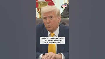 President Trump said the Russia-Ukraine war "could end up in World War 3 if we don