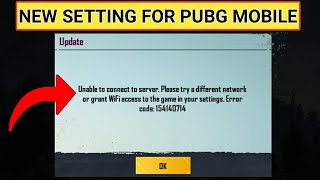 unable to connect to server please try a different network pubg mobile