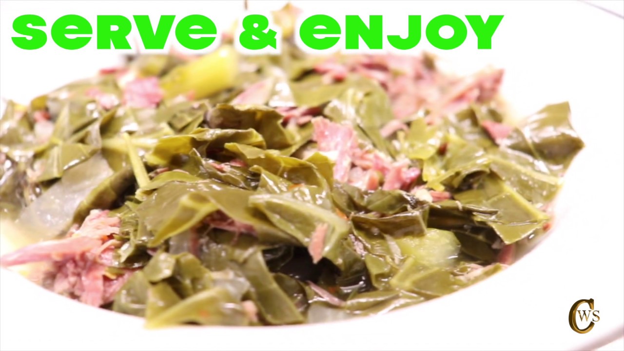 How To Cook Crockpot Collard Greens with Turkey - YouTube