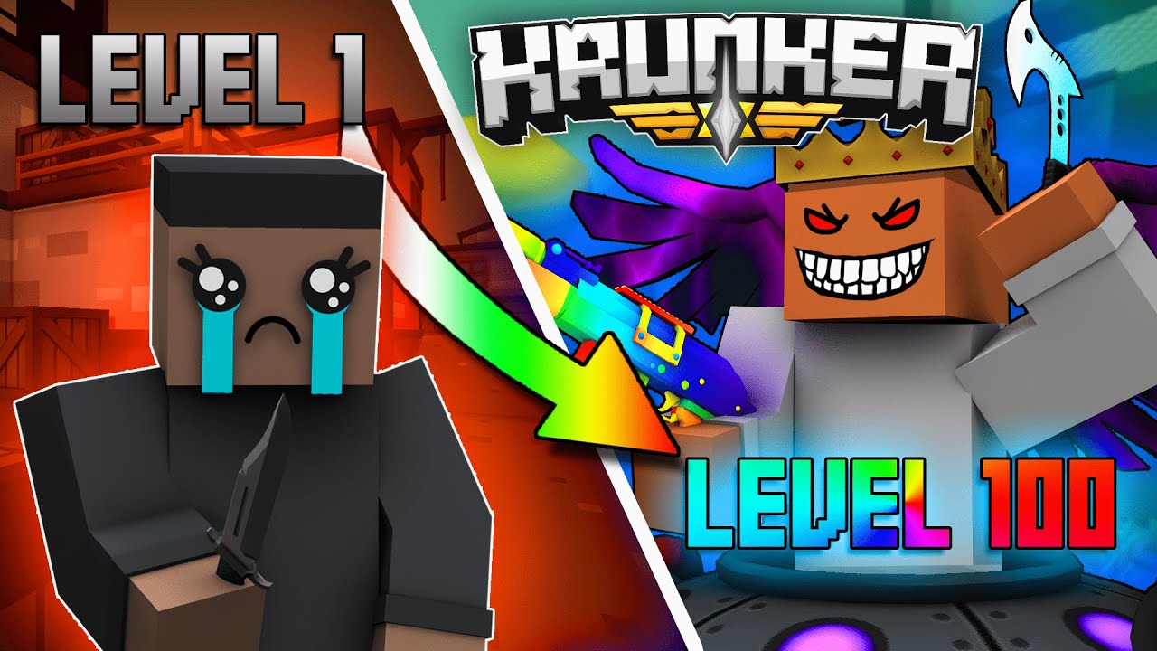 Что нужно, чтобы достичь 100-го уровня в Krunker.io...