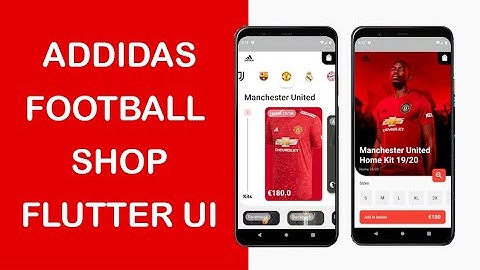 Addidas football shop - flutter UI - speed code