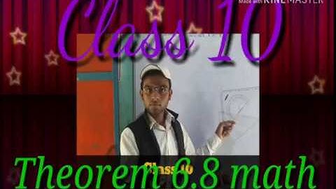 6.8 प्रमेय math pramey 6.8 Class 10th theorem 6.8 geometry  important question clas 10th 6.8 Premi