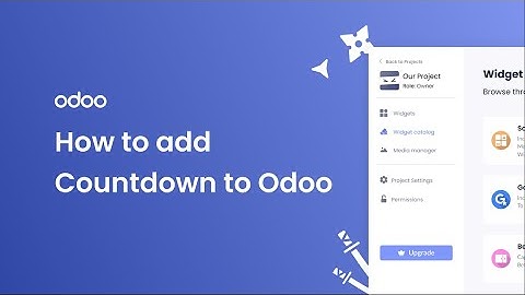 How to add a Countdown to Odoo
