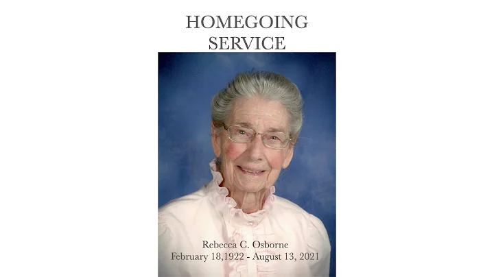 Rebecca Osborne - Homegoing Service