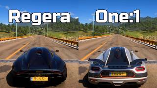 Forza Horizon 5 Koenigsegg Regera Vs Koenigsegg One1 - Drag Race