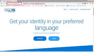 How To Register & Create Free Datamail Email ID Via Web - डाटामेल ईमेल आईडी रजिस्टर करे वेब से screenshot 1