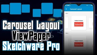 Carousel layout with viewpager in sketchware pro tutorial 82 #sketchware