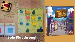 Tiny Towns Solo Playthrough!