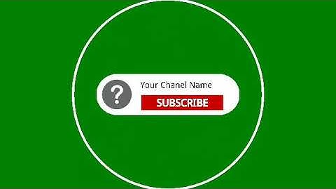 Green Screen Subscribe Button Animated Top 5 Royalty Free Video #Greenscreen