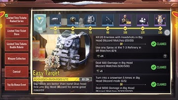 How to complete Easy Target Mission and get Snow Critter - Tiger & animation in codm #codm#codmobile