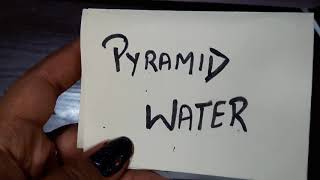 Pyramid healing/ heal with pyramids/ charge water