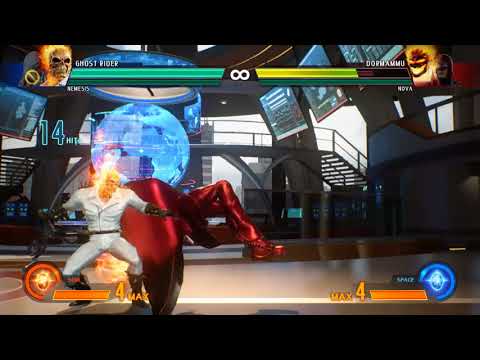 MvCI - Ghost Rider/Nemesis Meterless Corner Combo