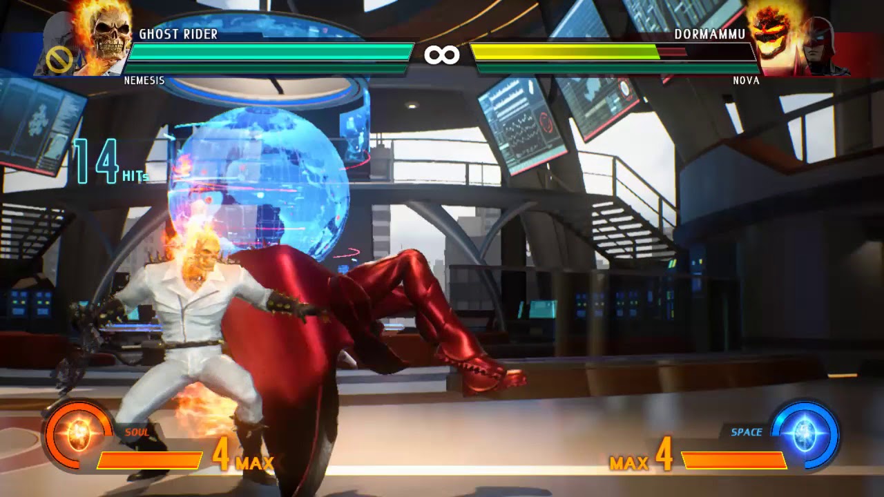 MvCI - Ghost Rider/Nemesis Meterless Corner Combo