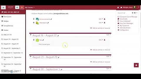 Creating a quiz in Moodle Fall 2021