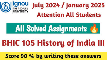 bhic 105 solved assignments pdf 2025 | bhic 105 assignment solved pdf | bhic 105 assignment 2025
