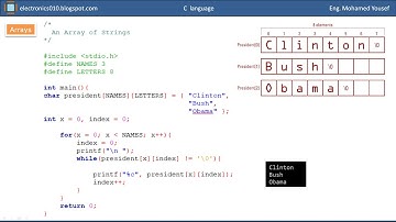 11- C programming - Arrays – Part 3 - Mohamed Youssef