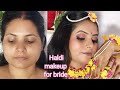 Self makeup tutorial for haldi ceremony||bridal makeup step by step 