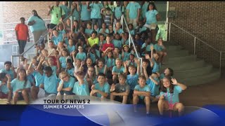 Another group of Summer Campers from Summerville School visit Rob Fowler at News2